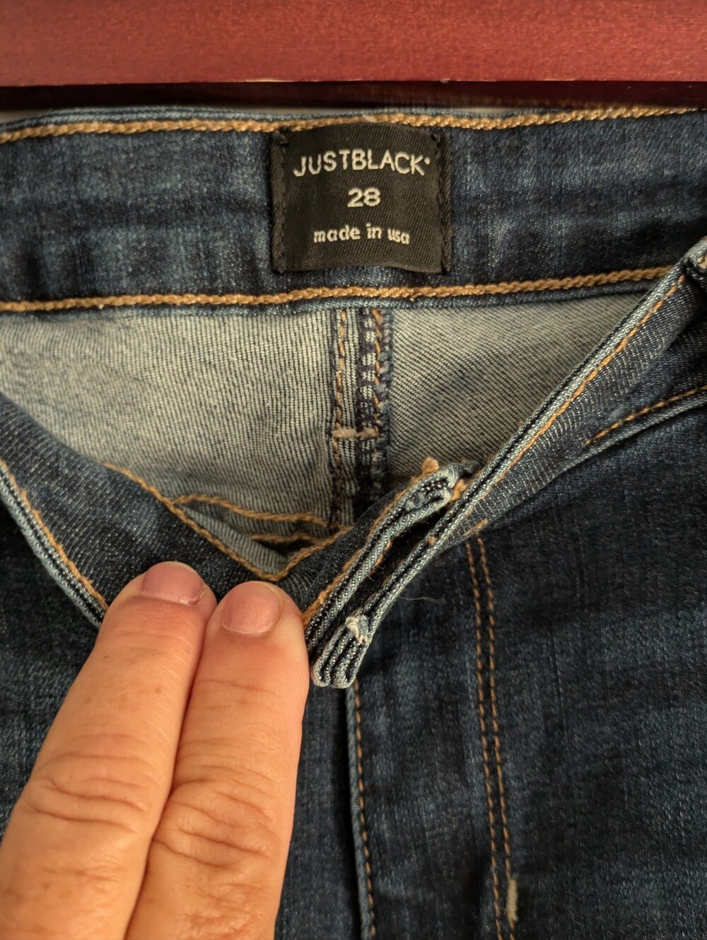 Just Black Denim Jean Bermuda Length Shorts-28 - Picture 2 of 3